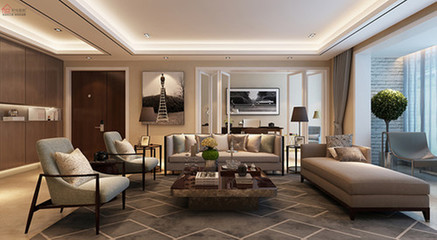 沿河東路80平現代簡約三居 小戶型空間放大與質感生活實景圖鑒